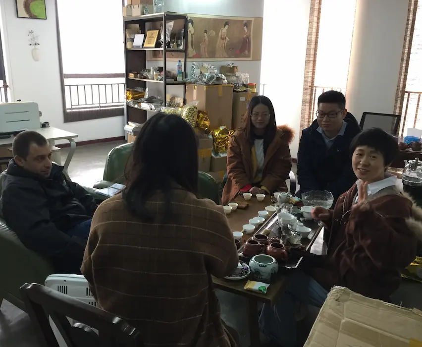 Hosting international buyers at our office