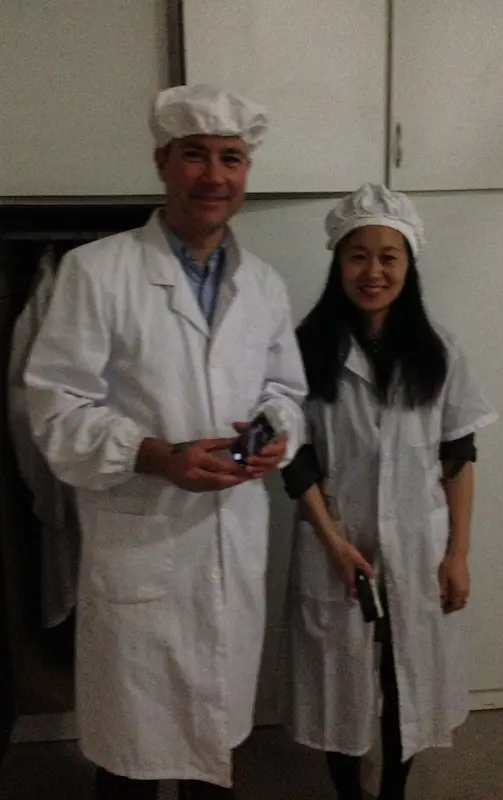 Guiding clients through tea processing facility